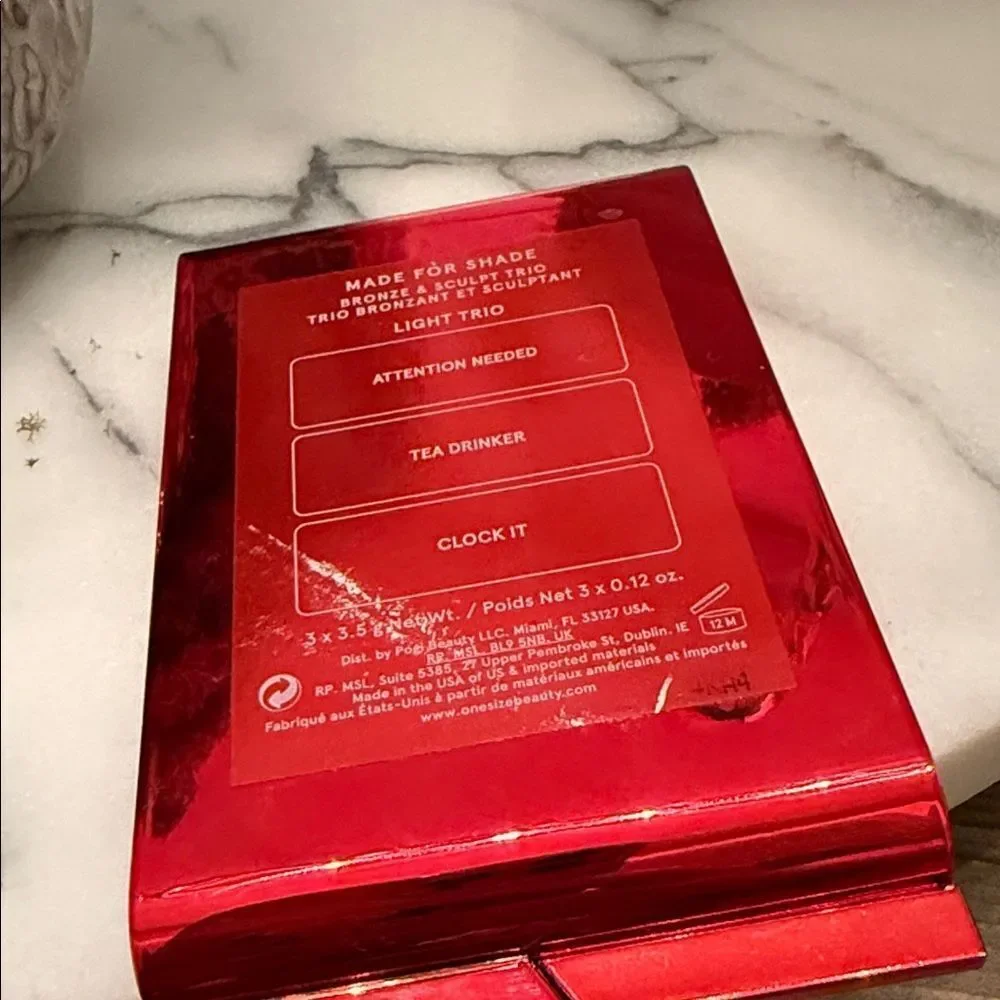 One/Size Beauty O/S Made For Shade Bronzer Contour Trio in Light